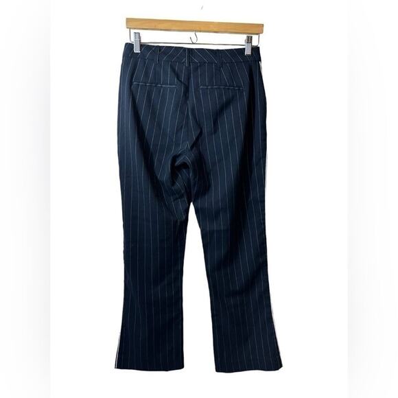 ABERCROMBIE & FITCH pinstripe navy pants trousers small - Picture 2 of 4